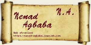 Nenad Agbaba vizit kartica